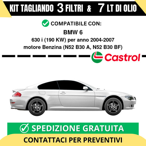 Tagliando per bmw 630i 190 - tagliando,