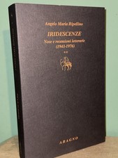 IRIDESCENZE Note E Recensioni Letterarie Angelo Maria Ripellino ed Aragno