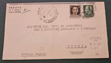 Storia Postale  Impero + RSI Stresa Novara 