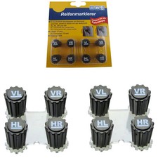 8x Pennarello Gomme Coperture