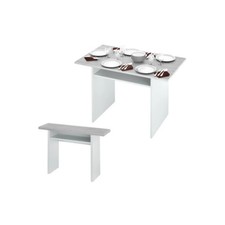 KIT TAVOLO CONSOLLE 35/70X120XH75CM BIANCO CEME