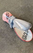 Ceneriera pubblicitaria Megaclor in ceramica a forma di ippopotamo . Anni '60.