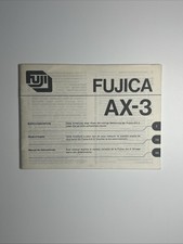 Manuale uso e manutenzione Fujica AX-3 #P5