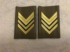 GRADI TUBOLARI  SERGENTE MAGGIORE  ESERCITO- PER IMPERMEABILE