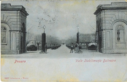 Cartolina ill pesaro - cartolina, viale