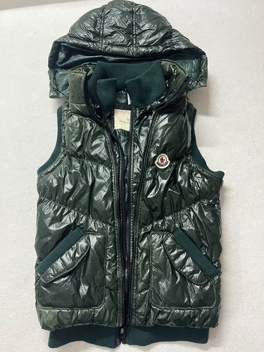 Gilet smanicato moncler verde - moncler,