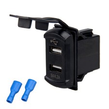 Adattatore Caricabatteria Accendino Presa USB Auto Universale 12V 24V Doppia Doppia Porta