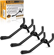 60 Pezzi 2 Pollici Ganci per Pegboard Extra Spessi, Resistente Peg Board Organizer Accesso