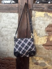 Borsa a tracolla originale Burberry blue label con fibbia in pelle e quadri casa