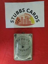 Antica fiaschetta vuota per polvere da sparo DuPont Superfine "IF" Wilmington DE