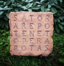 QUADRATO MAGICO ORDINE TEMPLARE SATOR  APPENDERE MURARE GELO OK 25x25 CM NUOVO