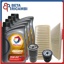 Kit Tagliando Toyota Yaris 1.4 D-4D Dal 2005 Al 2008 66 Kw 4 Filtri + 4Olio 5W40