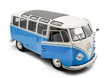 + VOLKSWAGEN VW T1 Bus Samba modellino auto 1:18 Solido blu nuovo S1813401