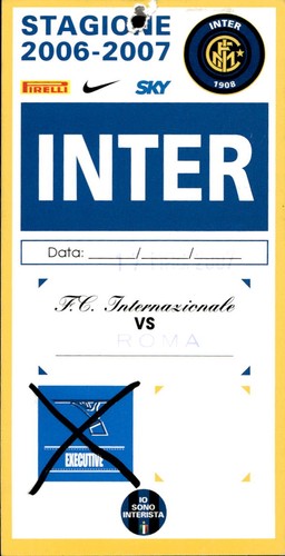 Biglietto stadio inter c - biglietto, f.c
