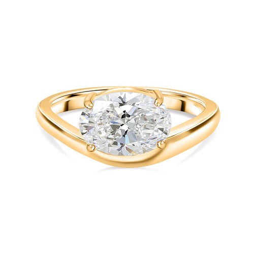 Anello solitario oro giallo - solitario,
