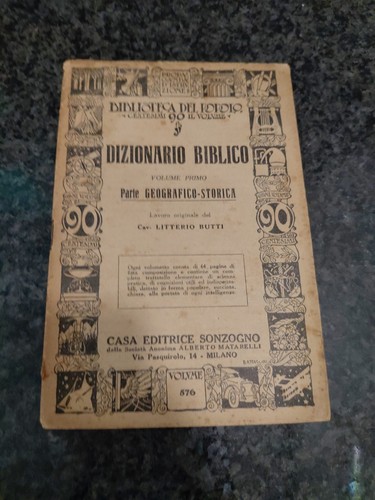 Dizionario biblico parte - biblico,