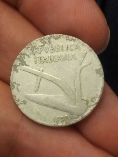 Italia lire 1955 monete - italia,