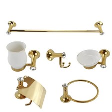 Set 6 Accessori Bagno Lusso