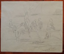 LORENZO VIANI pezzo unico - matita su carta - senza titolo