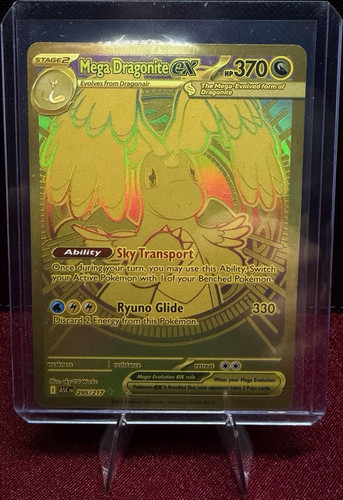Carta pokémon mega - mega, dragonite