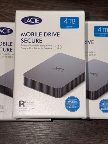 Lacie mobile drive secure 4tb - secure,