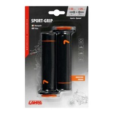 SPORT-GRIP COPPIA MANOPOLE PER MANUBRIO MOTO UNIVERSALI ARANCIONE LAMPA