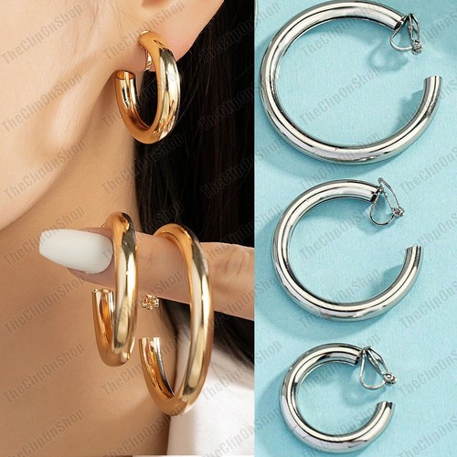 Orecchini cerchio clip - a,