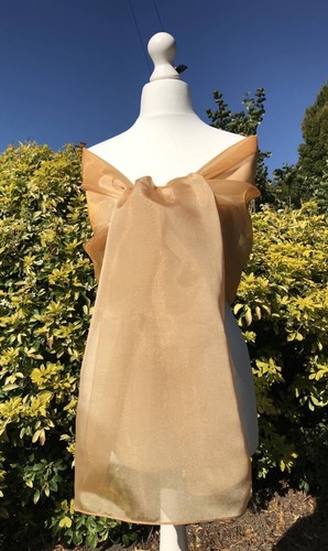 Nuovo scialle organza oro - nuovo,