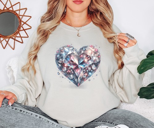 Felpa donna diamond heart - felpa,