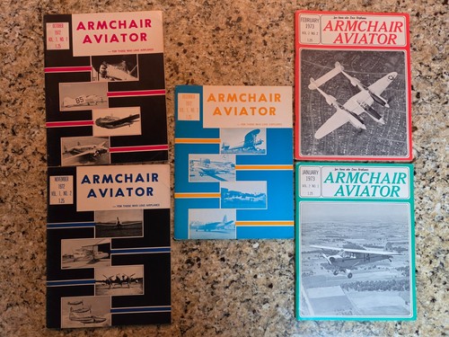Armchair aviator magazine lot - aviator,