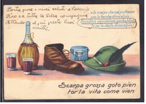 Cartolina militare alpini - cartolina,