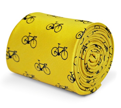Cravatta uomo gialla con