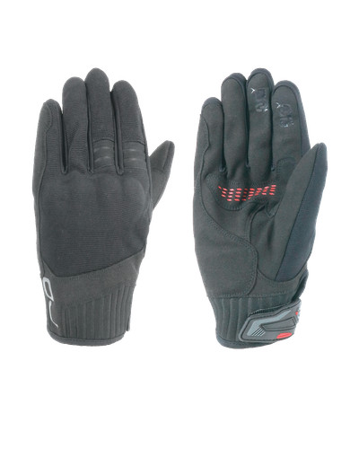 Guanti moto lever black - black, g1860