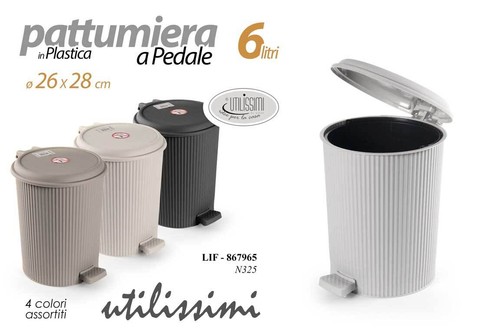 Pattumiera pedale l - a, bagno