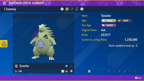 Potente tiranitar pokemon - ☆,