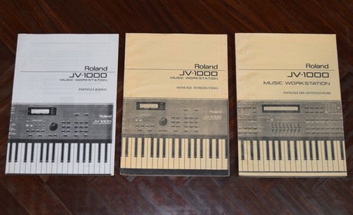 Roland 1000 manuali - jv-1000,