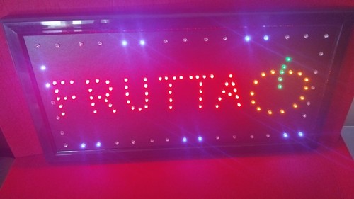 Insegna led frutta - frutta,