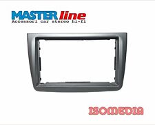 MASCHERINA AUTORADIO DUE DIN PER ALFA ROMEO MITO FINO AL 2012. COL SILVER LUCIDO