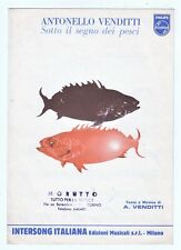 Spartito ANTONELLO VENDITTI Sotto il segno dei pesci - 1978 sheet music