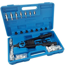 KIT 116 PZ Rivettatrice Per Inserti Rivetti Filettati M3 M4 M5 M6 M8 M10 M12