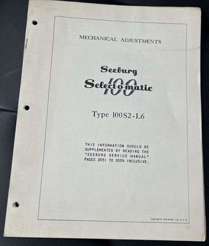 Seeburg 100 tecnici jukebox - 100,