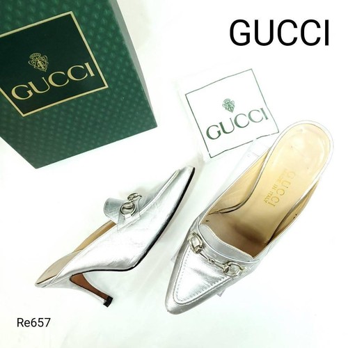 Gucci mules horsebit argento - horsebit,