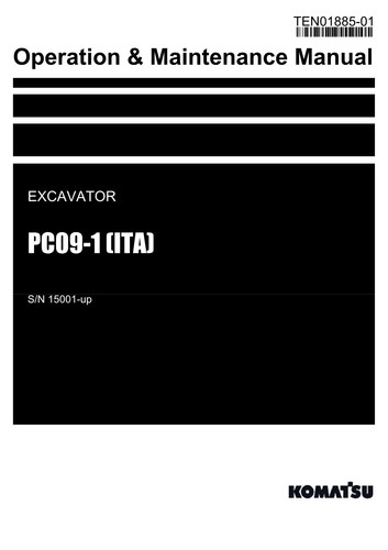 Komatsu pc09 ita manuale - pc09-1,