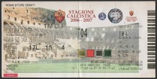BIGLIETTO STADIO TICKET ROMA INTER COPPA ITALIA 2006/07 - CURVA SUD