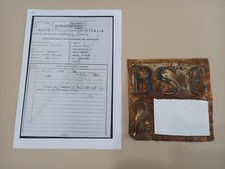 Targa Moto Epoca AEROMERE NUOVO CAPRIOLO 75cc 1961  No Libretto Vespa Guzzi Ape