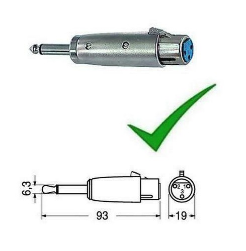 Adattatore jack audio mono - audio,