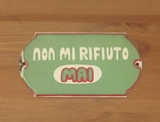 Targhetta ferro smaltato - in,