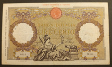 100 LIRE 20/02/1941 BB CAPRANESI AQUILA ROMANA FASCIO REGNO VITTORIO EMANUELE 3