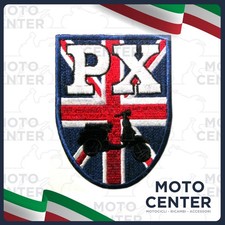 TOPPA RICAMATA VESPA PX CON BANDIERA INGLESE