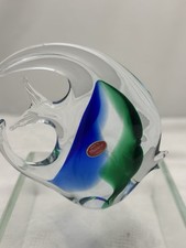 Scultura pesce angelo in vetro